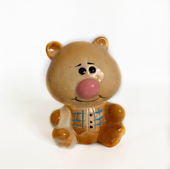 ceramic teddy bear piggy bank